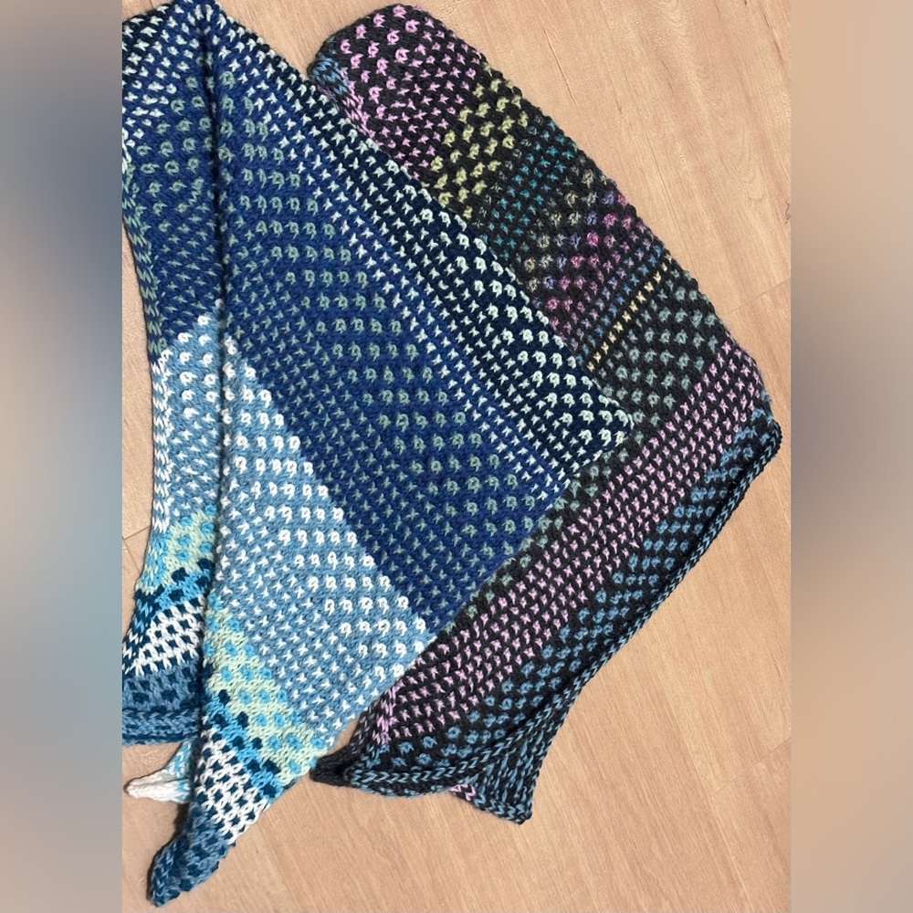 NWT one left! Hand crafted Peruvian wool knit shawl wrap